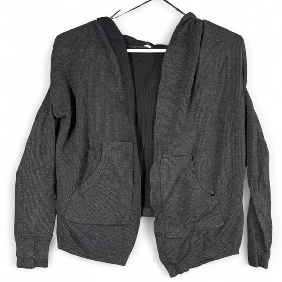 Lululemon Women’s Cabin Yogi Wrap Cashmere Blend Reversible Hooded Cardigan - Picture 3 of 8